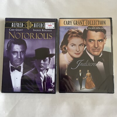 Alfred Hitchcock's Notorious & Indiscreet DVDs Ingrid Bergman, Cary Grant