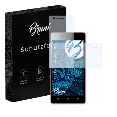 Bruni 2x Folie für Lenovo Vibe Shot Schutzfolie Displayschutzfolie