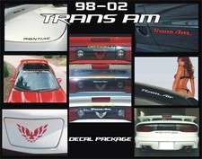 DECAL PACKAGE fits 98-02 TRANS AM  WINDSHIELD...