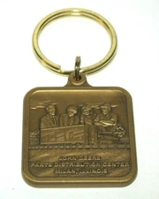 *JOHN DEERE Parts Distribution Center Milan IL Key Chain PDC Nashville 1996 Semi