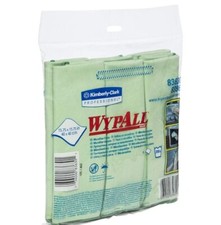 WypAll Microfiber Cloths, Reusable, 15 3/4 x 15 3/4, Green Pack of 24