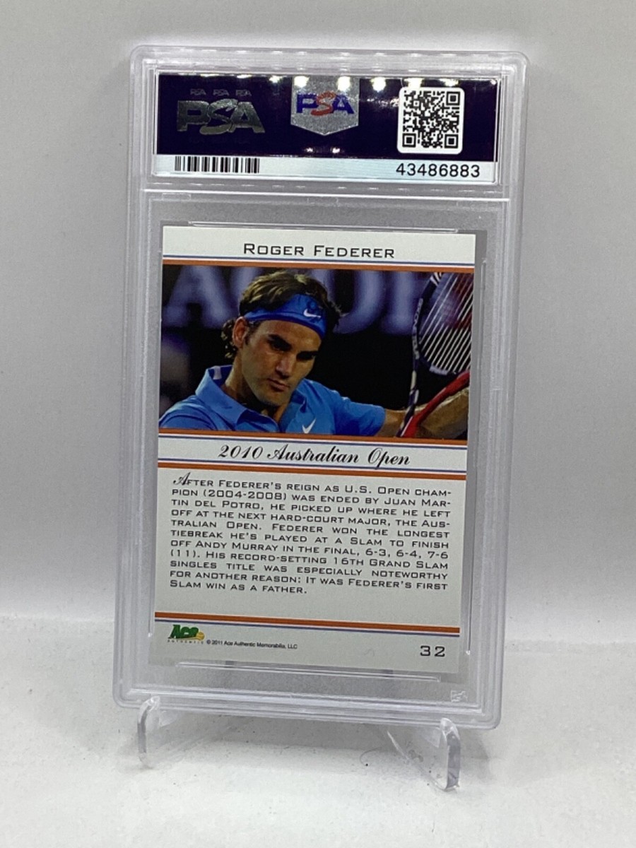 2011 Ace Authentic Roger Federer Grand Slam #32 PSA 8 | eBay