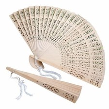 Sandalwood Folding Fans Wedding Ceremony Favors Summer Party Favor 10