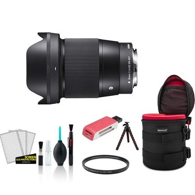 Sigma 16mm Contemporary Lens f/1.4 DC DN for Micro Four Thirds 402963 with UV