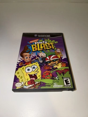 Nickelodeon Party Blast Nintendo GameCube Multiplayer Party Game w/ Manual