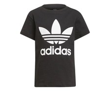 Adidas Trefoil Boys Active Shirts  Tees Size S, Color: Black/White/White