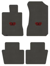 Lloyd Classic Loop Front & Rear Mats for '58 Chevy Bel Air w/Red on Black SS 396