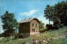 Cabin Semenic Mountains Timisoara Romania vintage postcard s411
