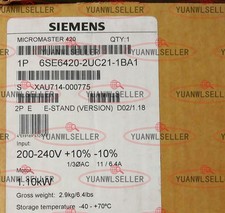 1PC NEW SIEMENS Frequency converter 6SE6420-2UC21-1BA1 6SE6 420-2UC21-1BA1