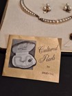 Van Dell 12k Gold Filled Cultured Pearl Necklace & Screw-on Earrings... Orig Box — photo 3