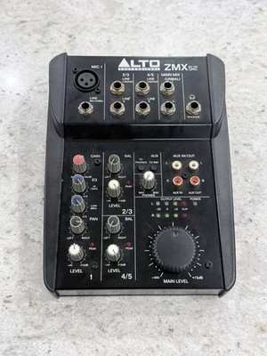 Alto ZMX52 Compact 5 Kanal Mischpult Alto Professional ohne Netzteil