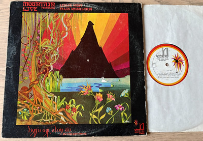 MOUNTAIN LIVE ''THE ROAD GOES EVER ON'' LP WINDMILL USA (1972) EX++ ROCK