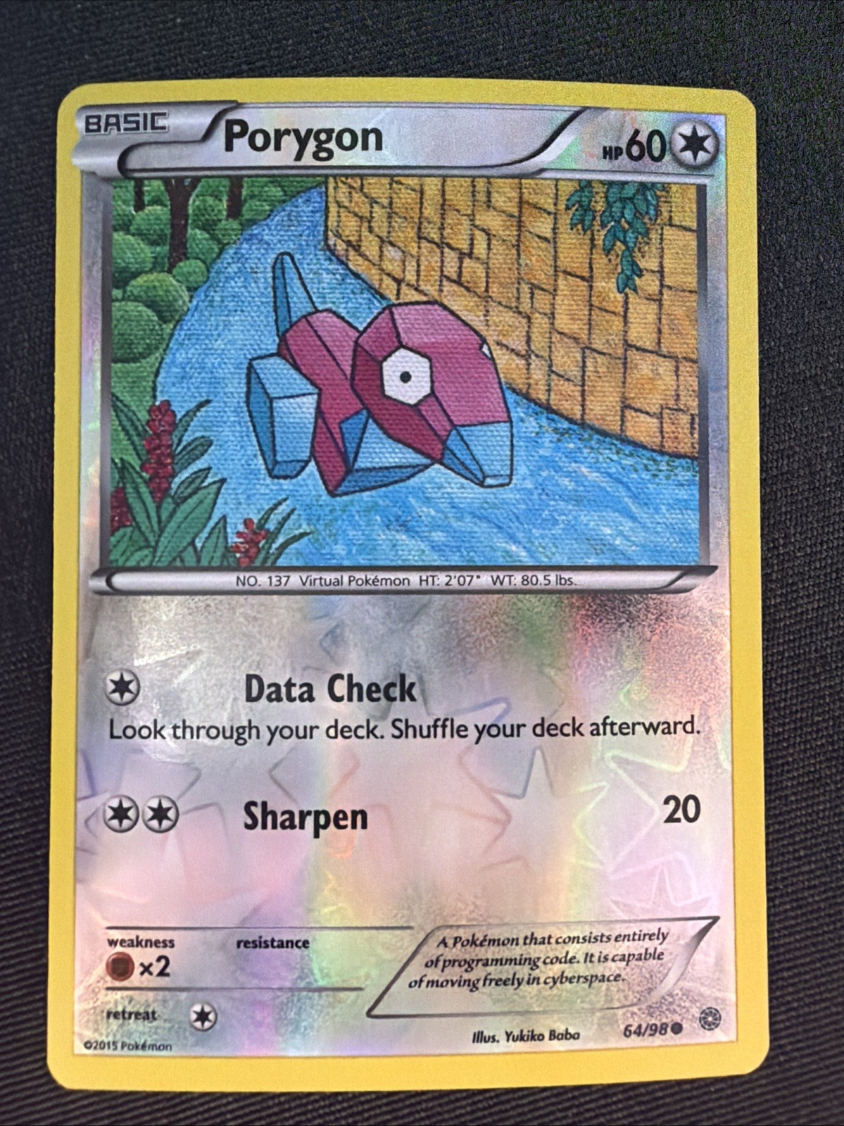 Porygon 64/98 XY - Ancient Origins Reverse Holo