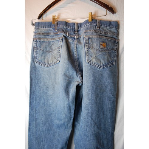 Carhartt Men's Fire Resistant (FR) Utility Denim Baggy Jeans in size 38x36 - Picture 2 of 11