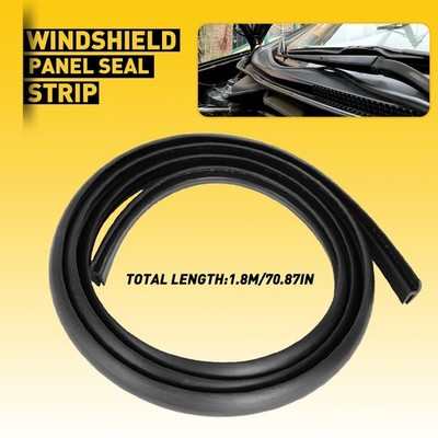 Universal 1.8M Car Rubber Seal Under Front Windshield Panel Sealed Trim Strips