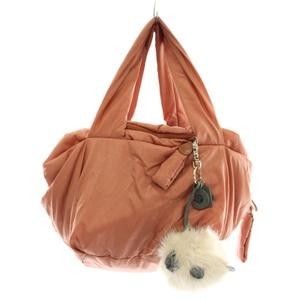 SEE BY CHLOE Handbag Tote Nylon with Charm Logo Pink /XZ □GY18