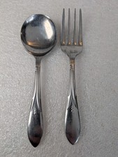 Baby Toddler Spoon  Fork Vintage Stainless Steel Flatware Japan