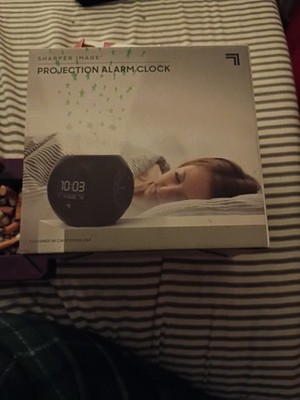 Sharper Image Projection Alarm Clock w/ Color-Changing Stars & Nature Sounds