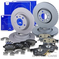ATE Bremsscheiben +BremsbelÄGe Vorne+Hinten FÜR Opel Adam Corsa E 5-LOCH Felge