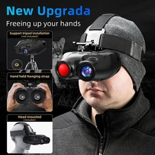 US Head Mounted Night Vision Binoculars Digital Infrared Goggles Rechargeable