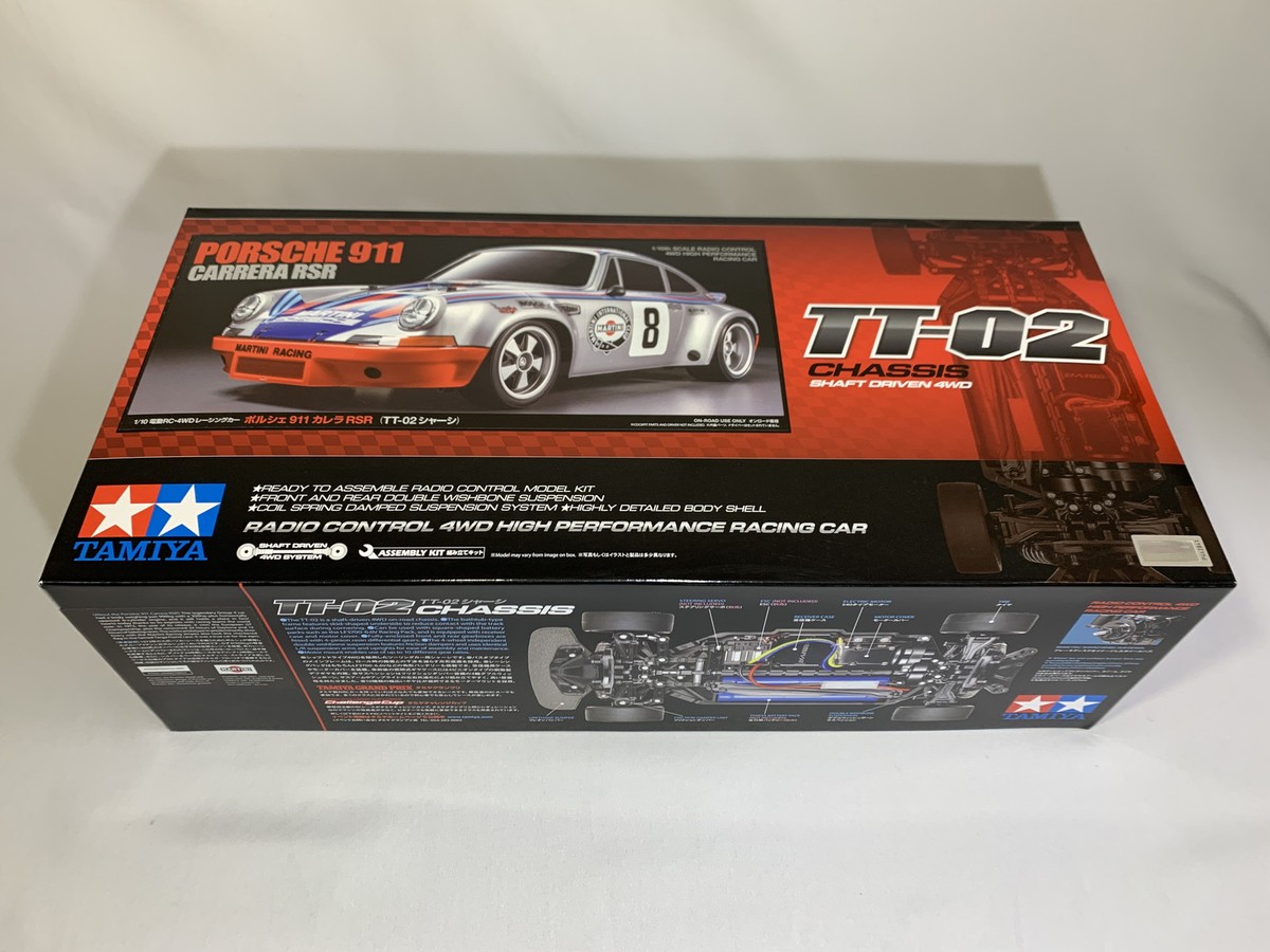 タミヤ　TT-02シャーシ　PORSCHE911 タミヤ 1/10RC ポルシェ 911 カレラ RSR（TT-02シャーシ）