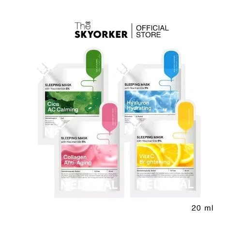 6 Sachets X 20 ml MEDIHEAL Collagen Anti-Aging Sleeping Mask Brighten Firm Skin - Image 2 of 4