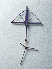 K M K nig  Meyer Metal Music Stand Folding Portable Purple w/ Carry Bag 10012