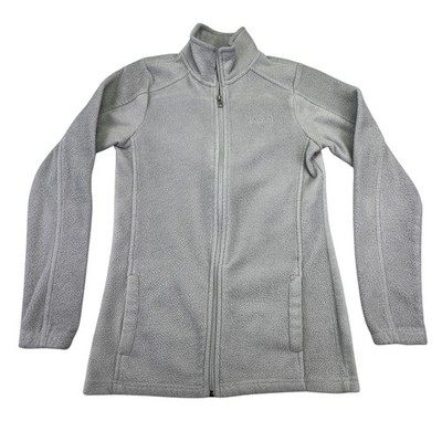 Magellan Jacket Women's Small Fleece Full Zip Light Gray Grey Outdoors