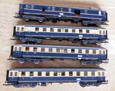 Tillig TT Set Lot 4 X Karwendel Express Cars With Light DRG Era 2 Good