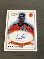 Vintage Premium Onyx Alexander Canario On-Card Auto SF Giants RC