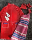 Vintage Barbie #1691 Fashion Shiner Coat-Dress-Shoes-Purse-Gloves Mattel MOD