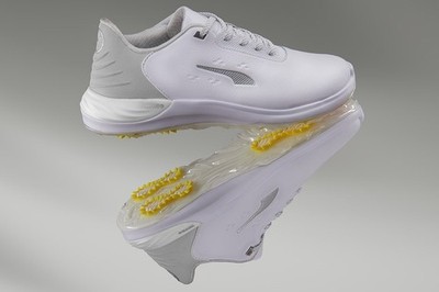 Puma PhantomCat Nitro 378939-03 White Silver/Feather Gray Men Golf Shoe