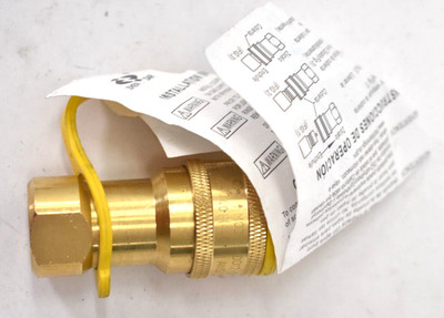 Gas LP Quick Disconnect/Disconnect Solid Brass 1/2'' QDD QDD12 Propane Fitting