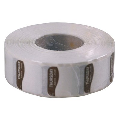 DayMark Day of the Week Dissolvable Label Thursday 3/4'' x 3/4'' Brown Roll of ...