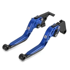 LANQIAN Brake & Clutch Levers Set YZF R1 2004-2014 R6 2005-2016 Blue+Black