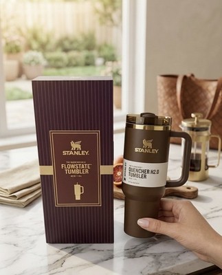 STANLEY CHOCOLATE GOLD Quencher H2O Tumbler Cup 40 oz Limited Edition NEW w/box.