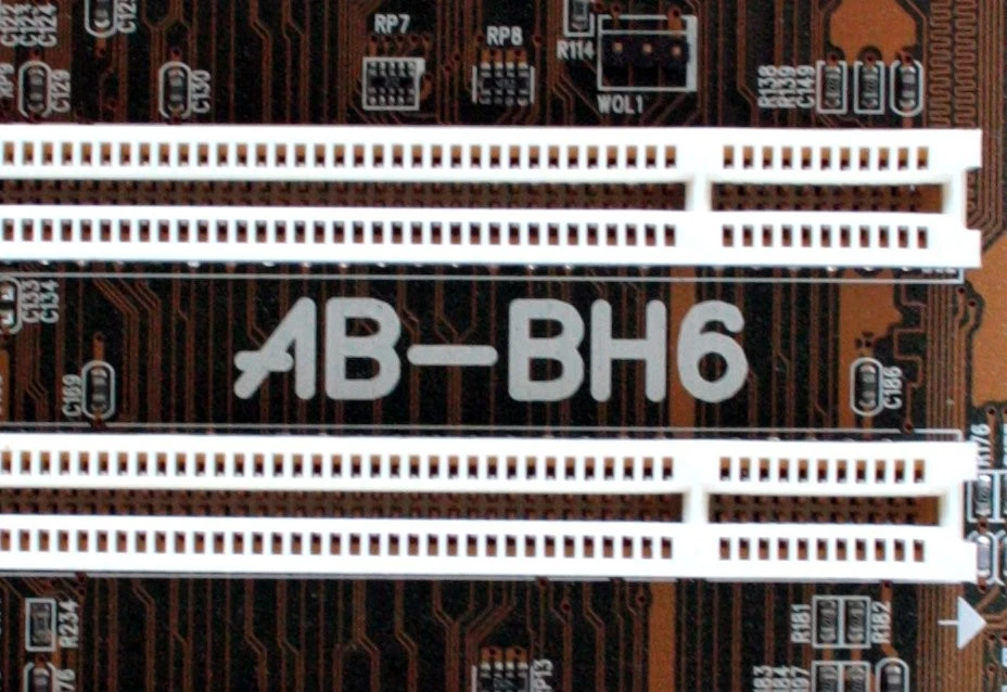 Motherboard, abit ab-bh6, bh6-0k, slot 1, 2x isa, 5x pci, rev 1.01,1.02,1.1 - Image 3 of 3