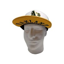 Oakland Athletics A  s 2000s New Era Green Yellow Snapback Mesh Vintage