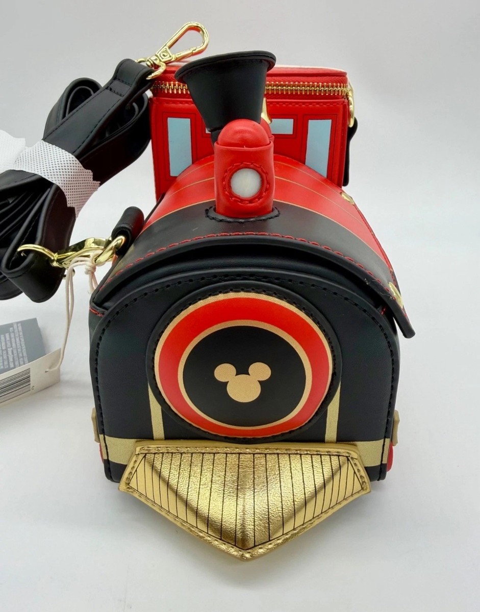 Disney Parks Loungefly Railroad Train Mickey Minnie Mouse Crossbody Bag NWT 2026 Disney Parks Loungefly Railroad Train Mickey Minnie Mouse  main image 3