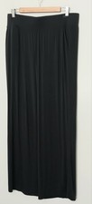 Belle by Kim Gravel Pants Women's Size M Gray Wide Leg Pull-on Knit Pre-owned