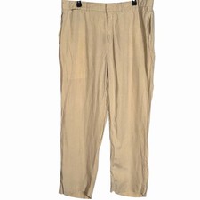 Vintage Polo Ralph Lauren Linen Silk Blend Preston Khaki Pants 38x30