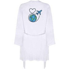 'World Travel Love' Adult Dressing Robe / Gown RO054478