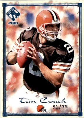 2001 Pacific Private Stock Tim Couch 51/75 Cleveland Browns #24 Parallel