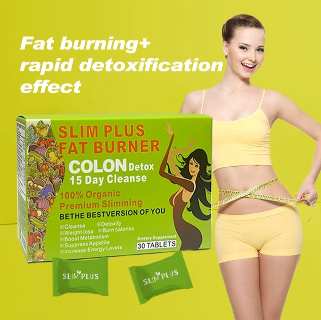 SLIM PLUS FAT BURNER Colon Detox-15 Days Cleanse 100% Organic (2