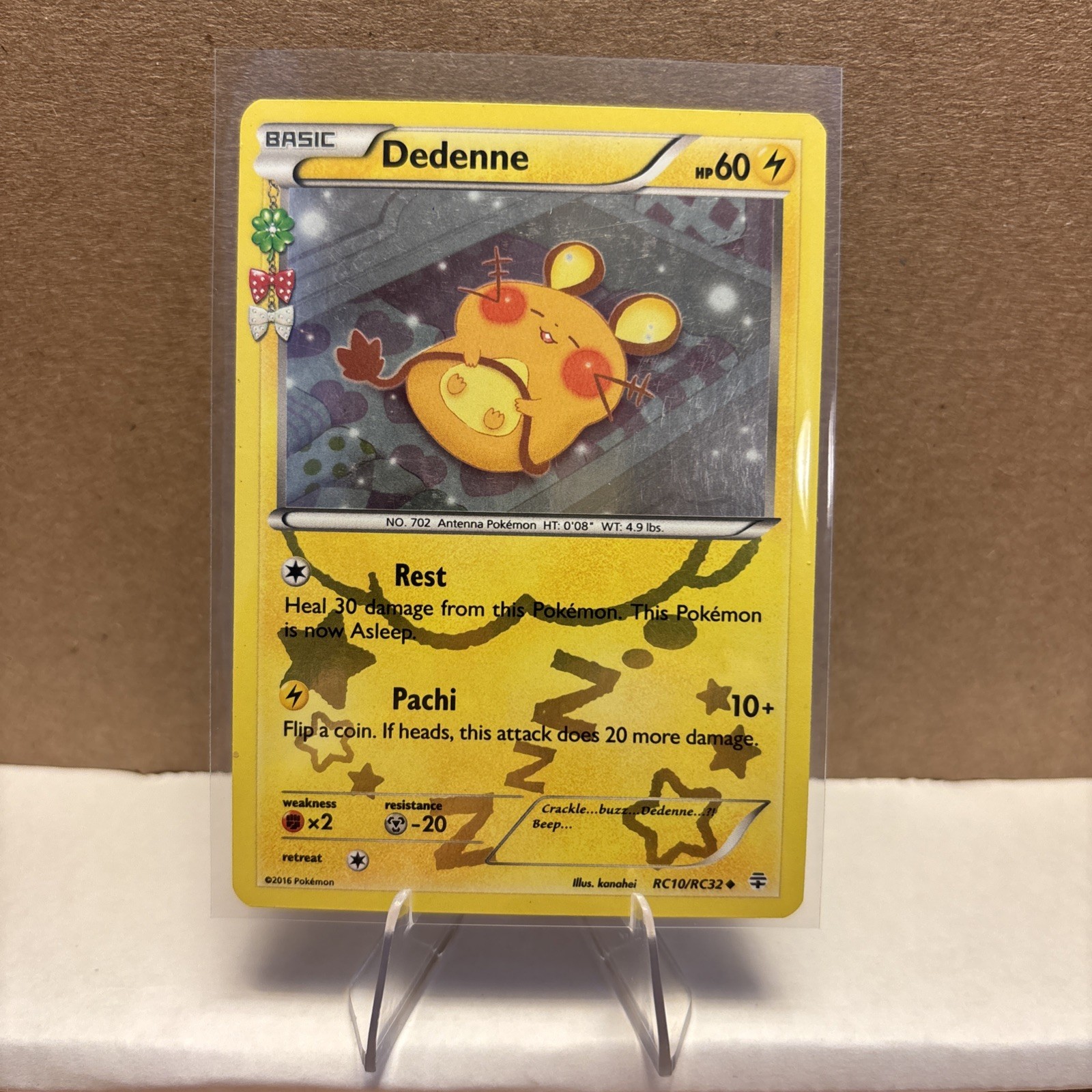 Dedenne RC10/RC32 Generations: Radiant Collection Pokemon LP Holo