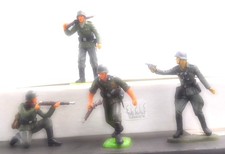 Elastolin WWII Plastic Germans Four Different Lot C
