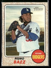 2017 Topps Heritage #78 Pedro Baez Bright Yellow Back SP PR/25