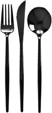 Modern Design Disposable Flatware Set for Holidays - Plastic Silverware Set for