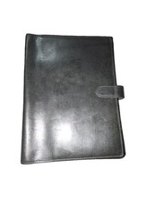 Vintage Coach Black Leather Notebook Cover Journal Cover 8.5 X 6