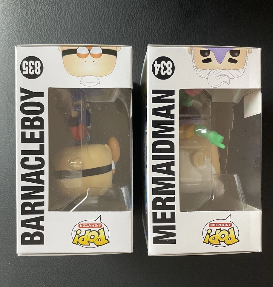 Barnacle Boy Pop 835 + Mermaid man 834 Pop - Funko Pop! Vinyl 2020 Fall Conv - image 2 of 4